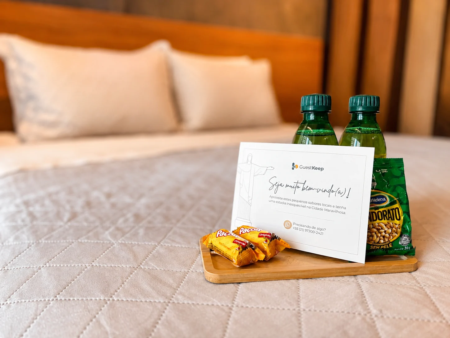 Guestkeep amenities and welcome items prepared at Skylux 1811